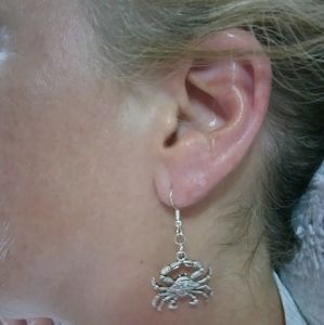 Crab and Shrimp Earrings